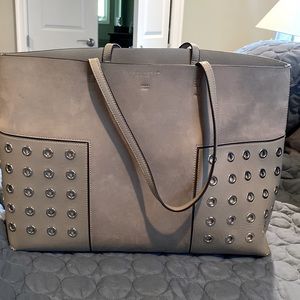 Guc Tory Burch gray tote